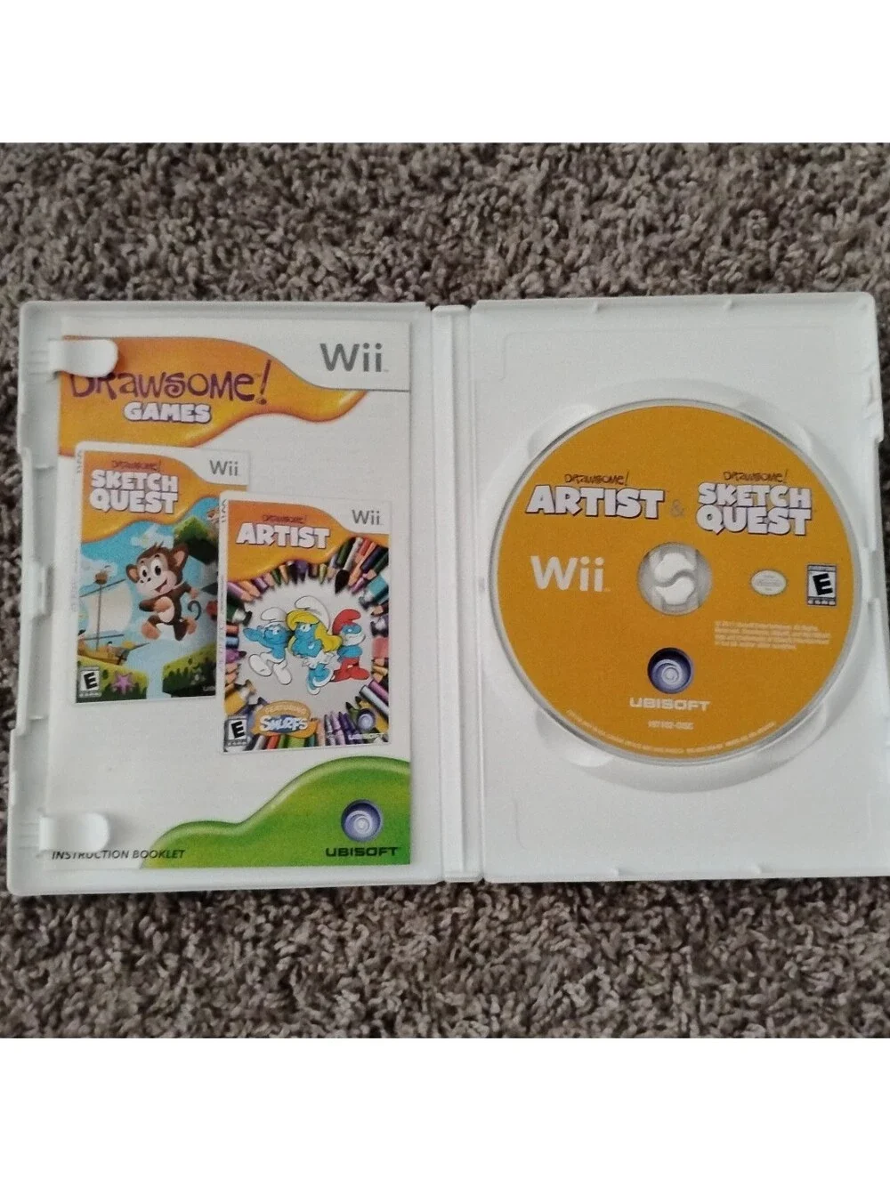 Drawsome! Games (Nintendo Wii) - Complete in Case (CIB) w/ Manual - 2 Games in 1